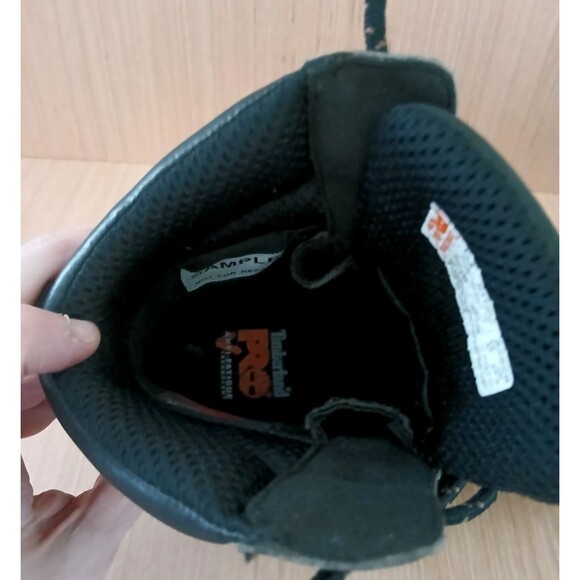 Men's Timberland Pro Soft Toe Stable Stride Anti-Fatigue Black Boots 8M - SAMPLE - Picture 12 of 16